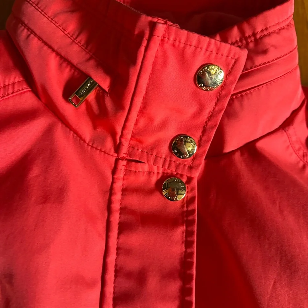 Michael Kors Bright Coral Windbreaker, Size XL
